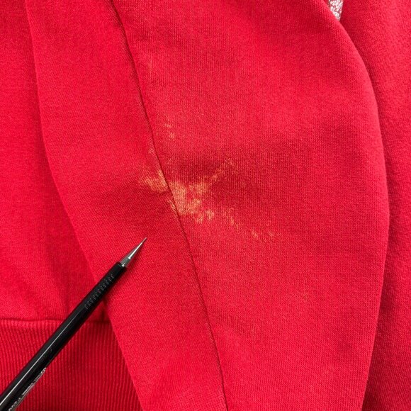 Vintage Morning Sun Sweatshirt Womens Extra Large Red H Harp Christmas Sweater 1 - Picture 10 of 11